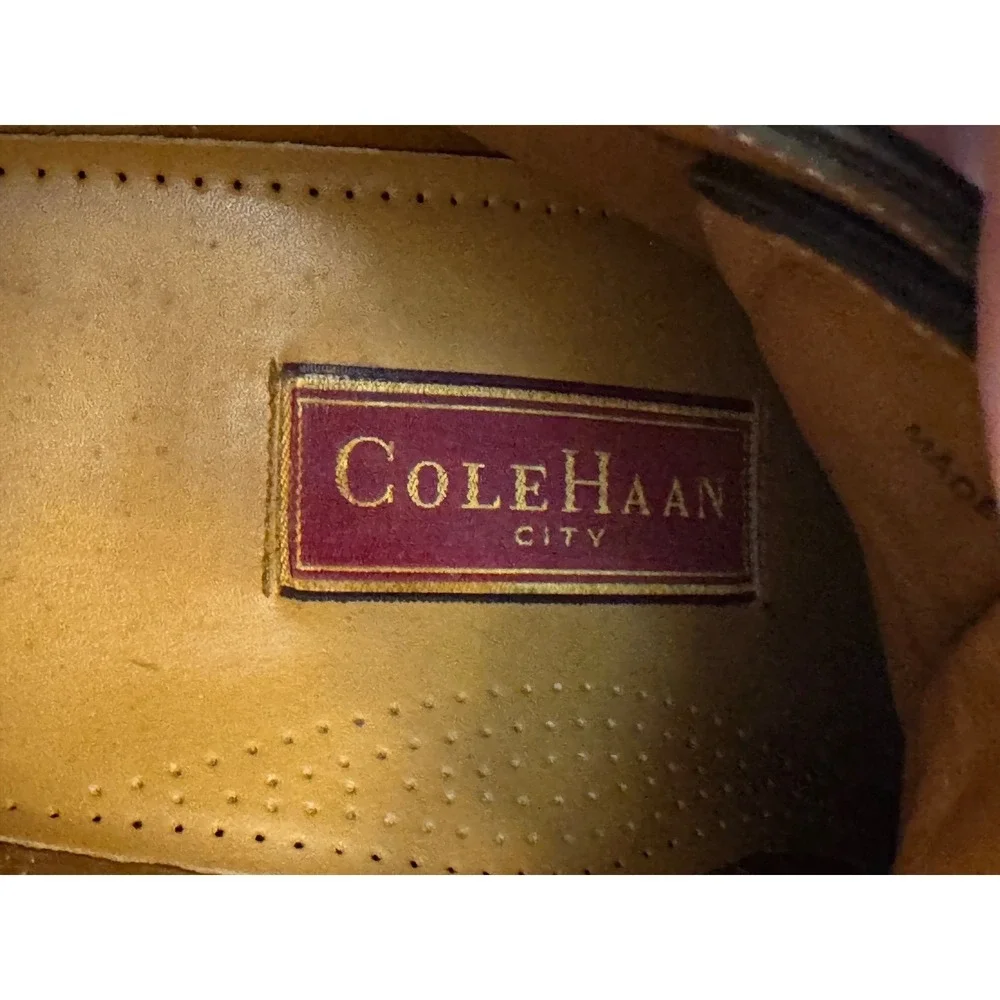 Cole Haan Brown Leather Chukka Boots Men's 10 Lace Up‎ Casual Dress Comfort